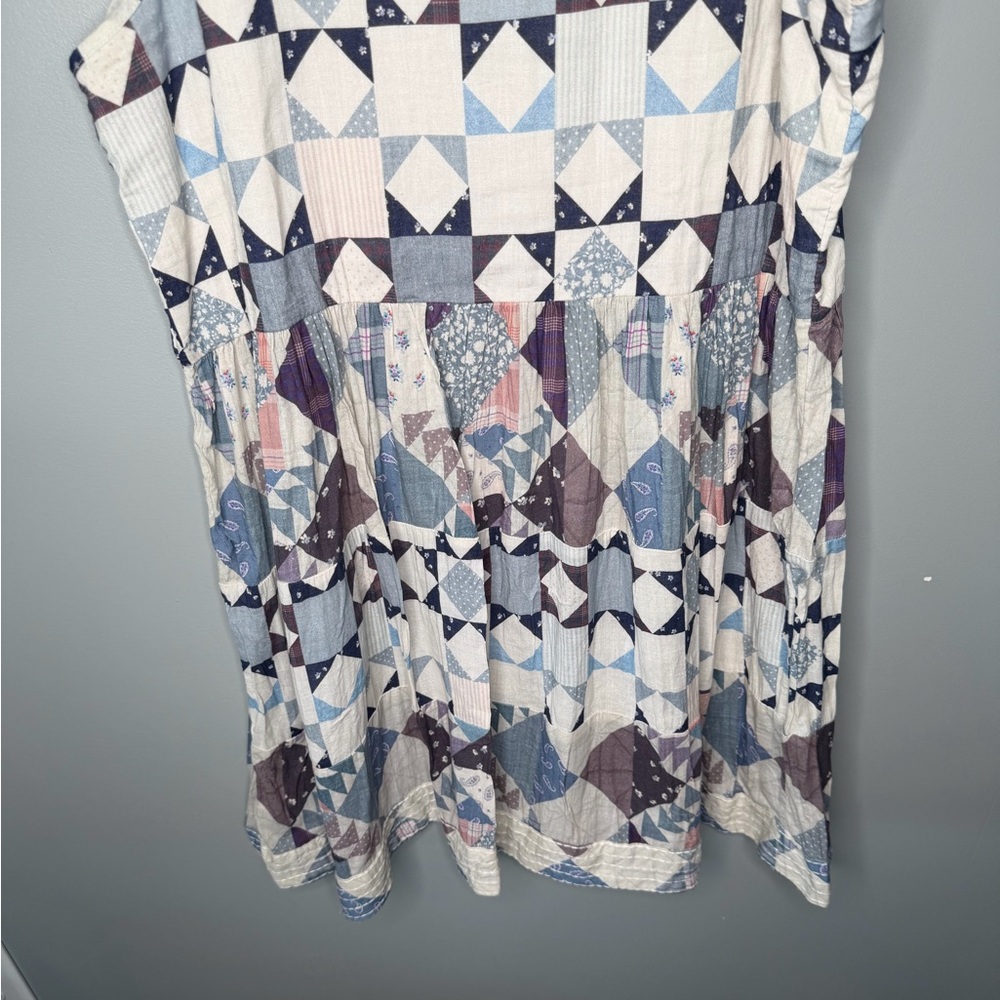 NWT Lucky Brand x Laura Ashley Patchwork Mini Dress - Picture 9 of 12